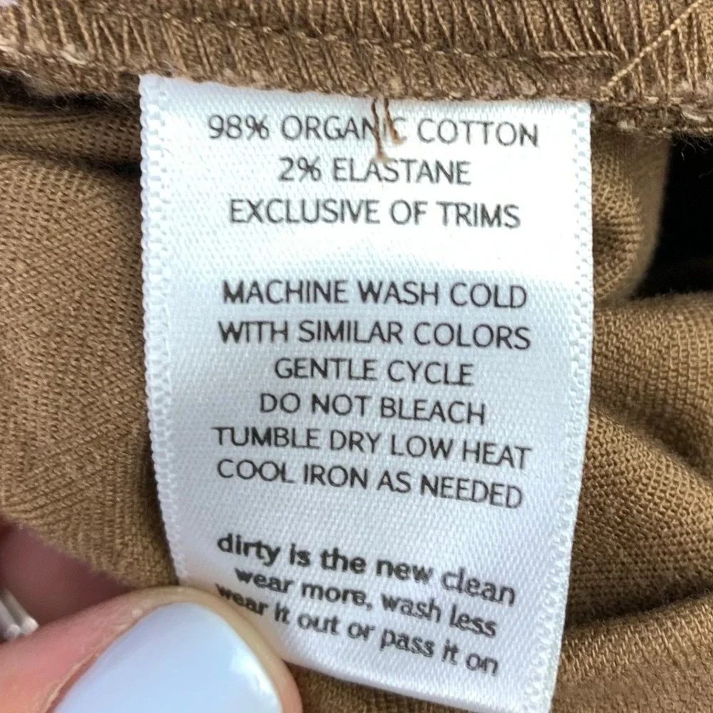 Toad&Co Juniper Utility Overalls Womens M Brown Canvas Fruit Embroidered Bibs